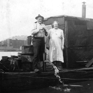 Edward and Emma Grim houseboat