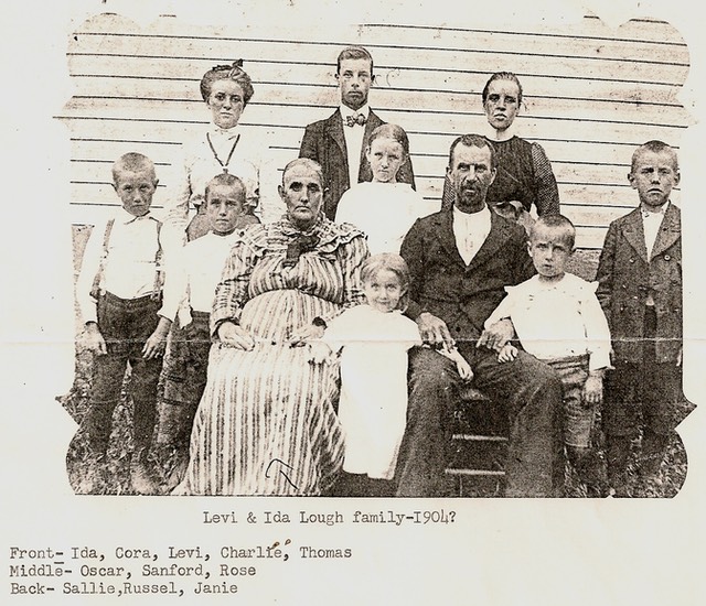 Lough, Levi & Ida family ca 1904?